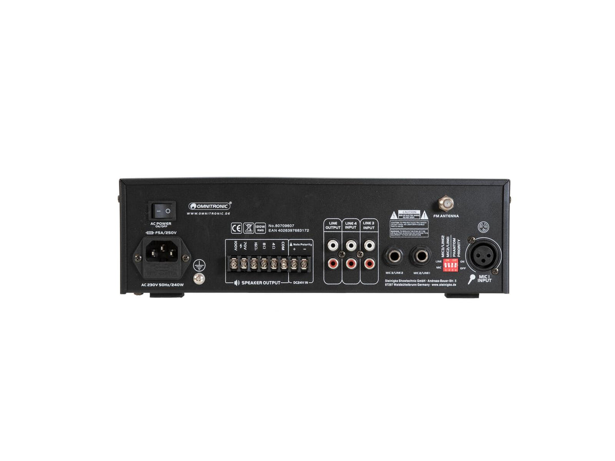Omnitronic CPE-120P ELA-Mischverstärker – Ansicht 4
