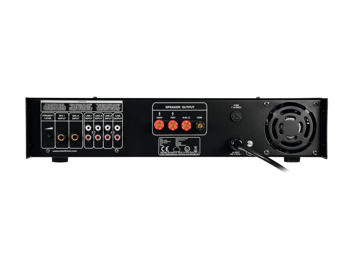 Omnitronic MP-60P ELA-Mischverstärker – Ansicht 3