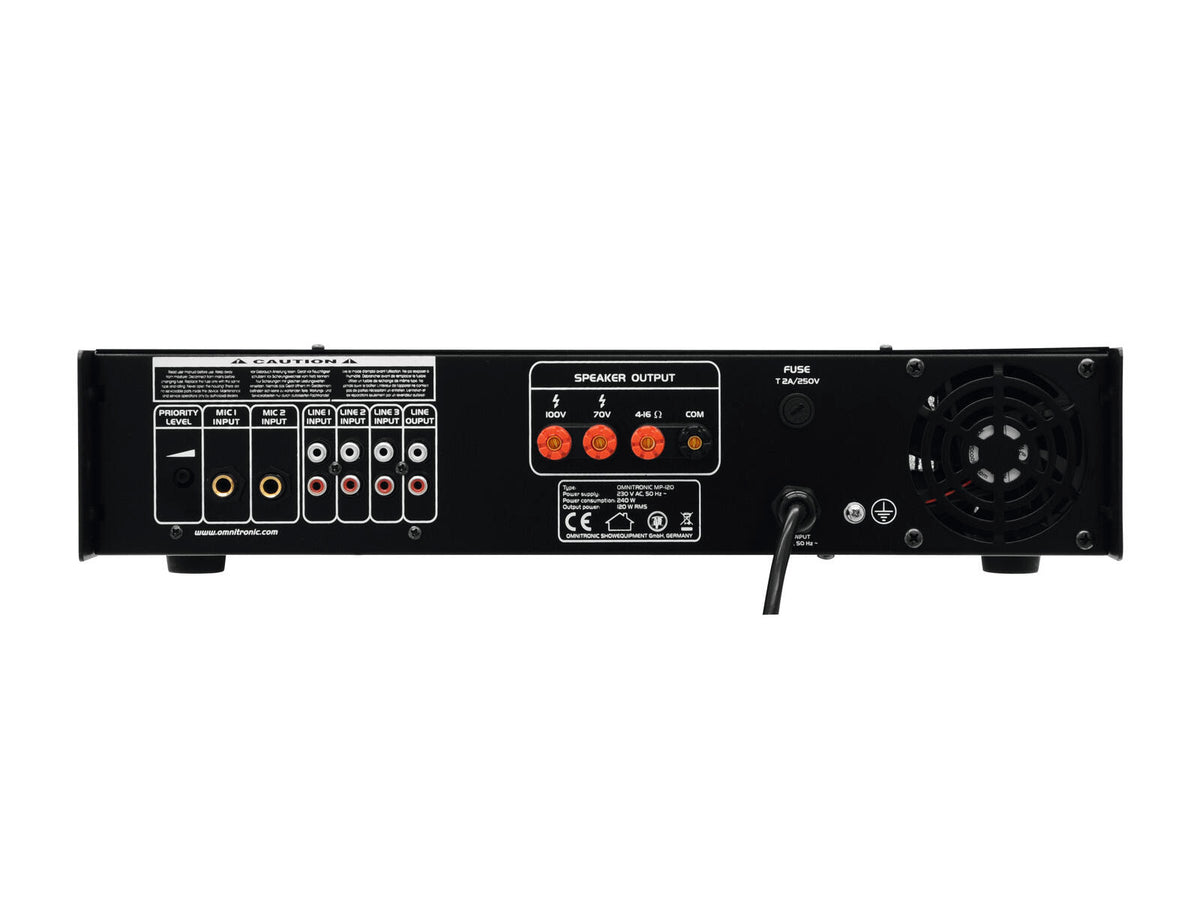 Omnitronic MP-120 ELA-Mischverstärker – Ansicht 5