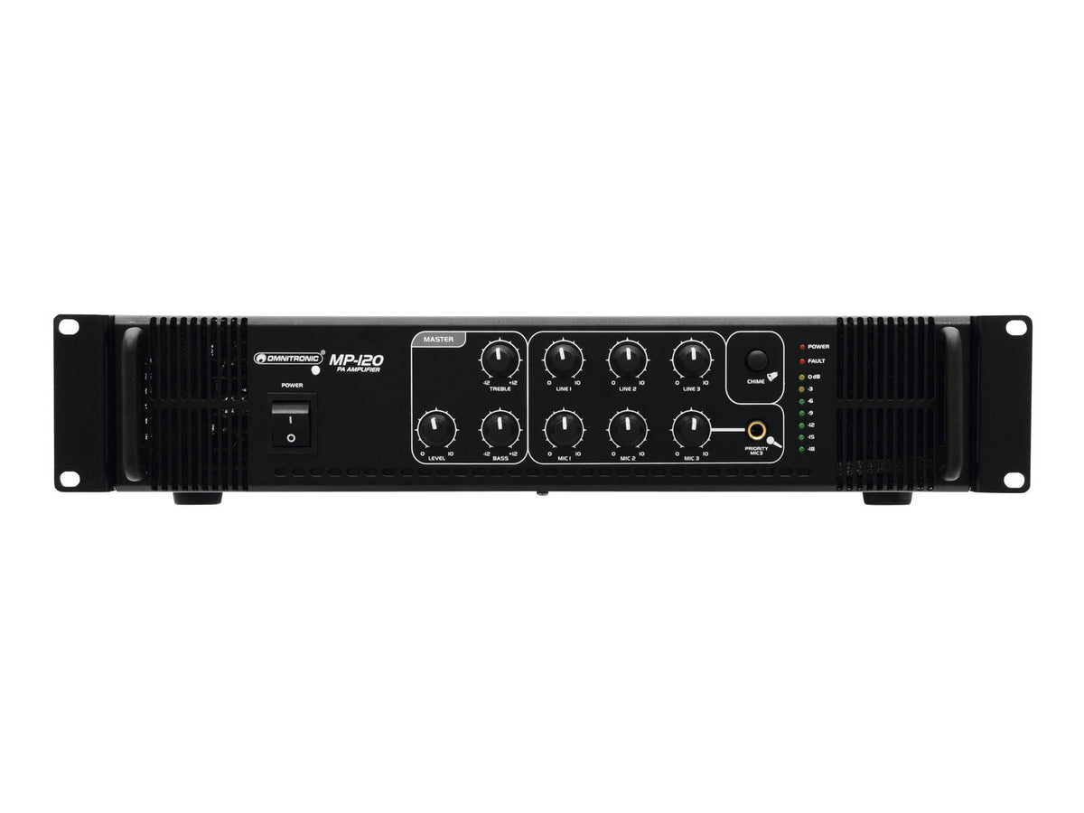 Omnitronic MP-120 ELA-Mischverstärker – Ansicht 6