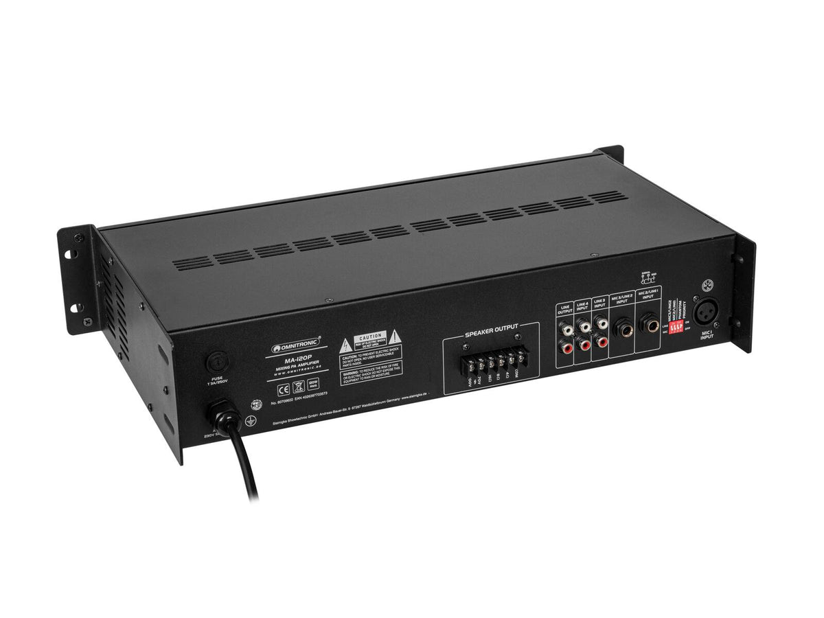 Omnitronic MA-120P ELA-Mischverstärker – Ansicht 6