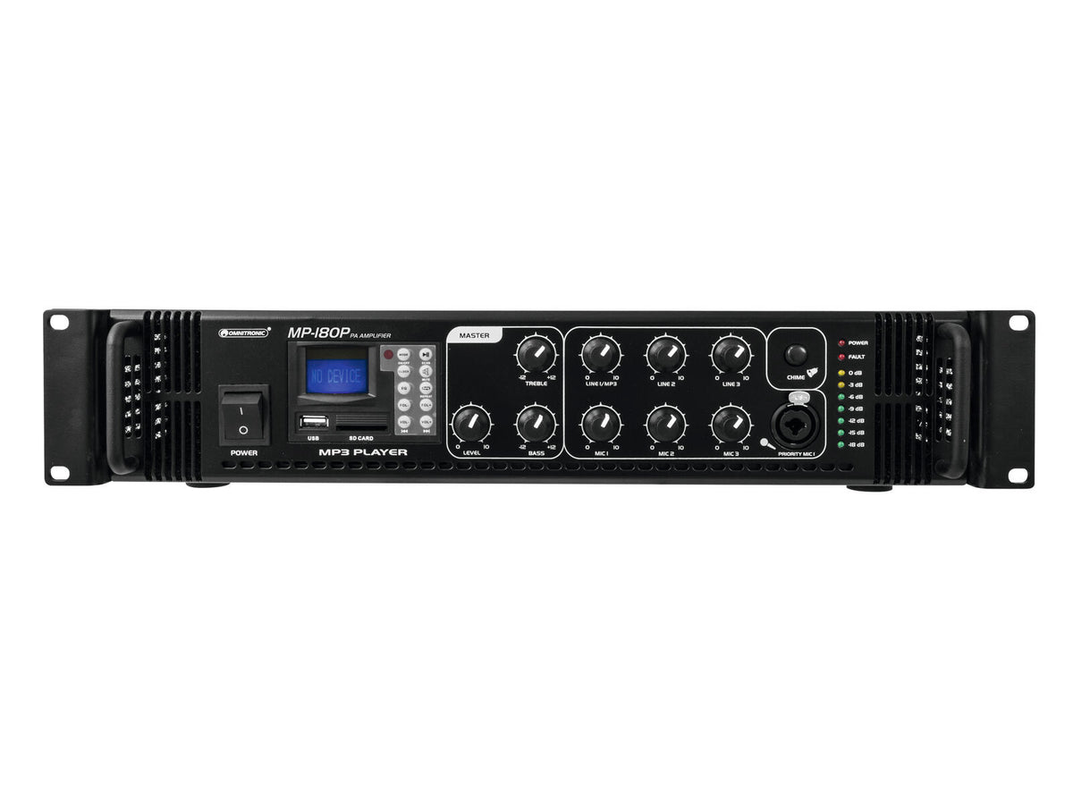 Omnitronic MP-180P ELA-Mischverstärker – Ansicht 4