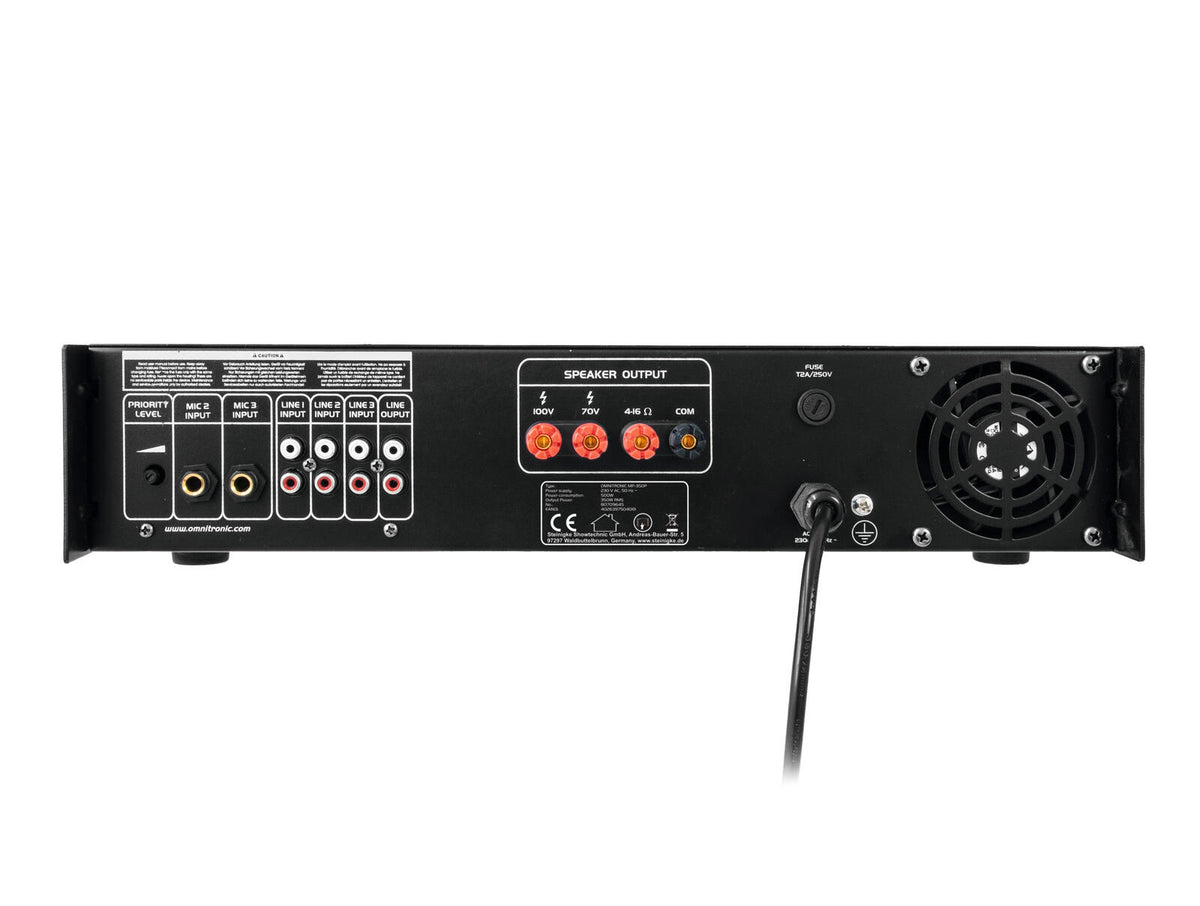 Omnitronic MP-350P ELA-Mischverstärker – Ansicht 3