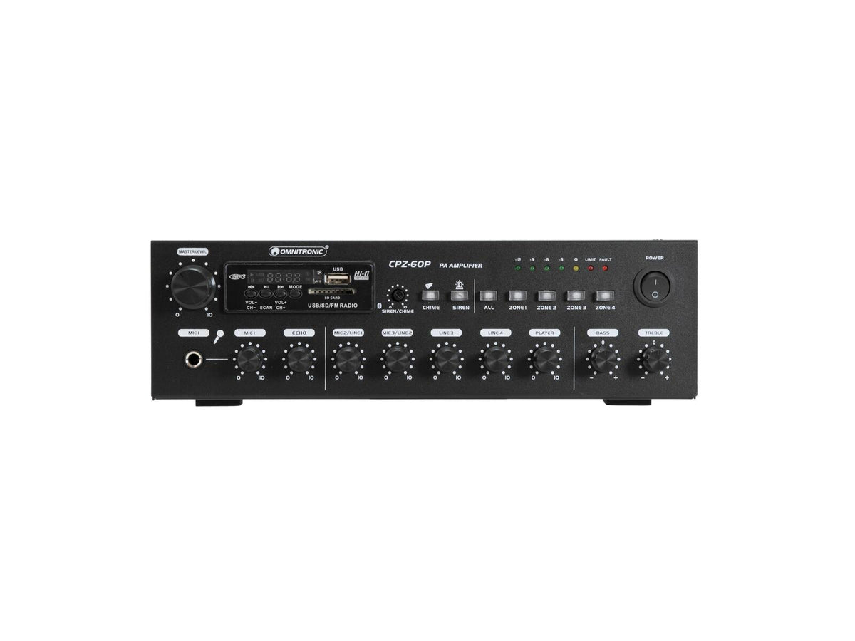 Omnitronic CPZ-60P ELA-Mischverstärker – Ansicht 4