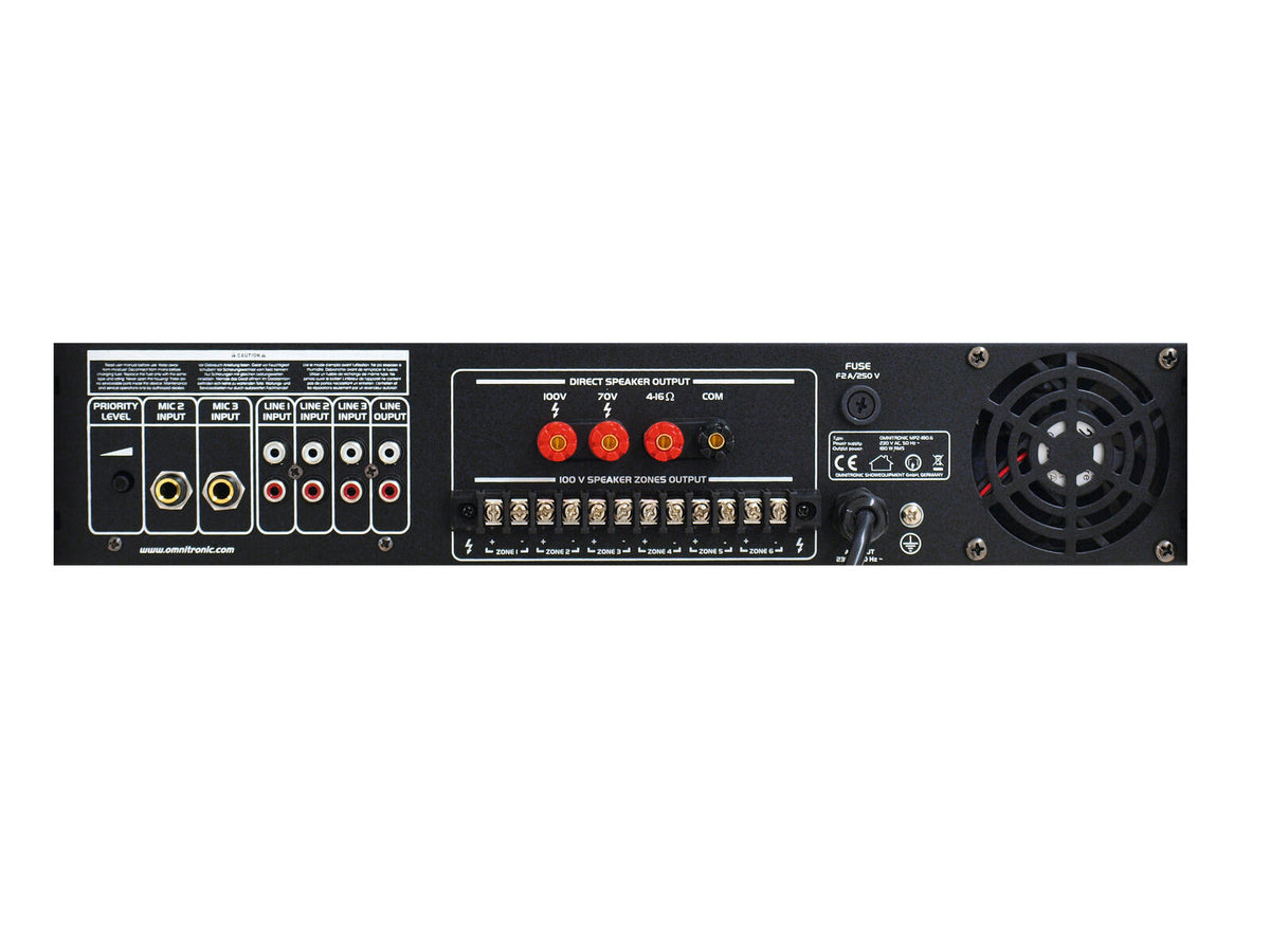 Omnitronic MPZ-180.6 ELA-Mischverstärker – Ansicht 6