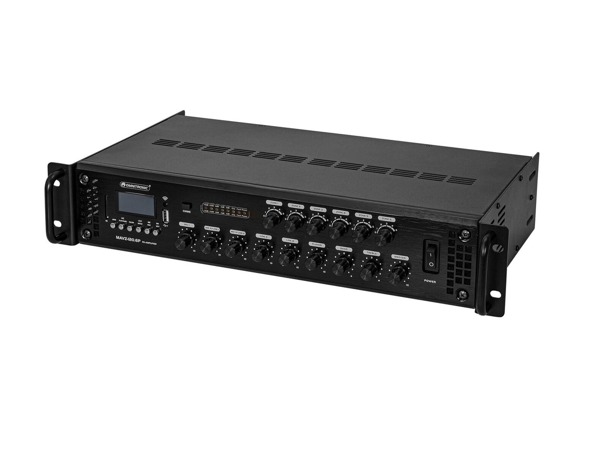 Omnitronic MAVZ-120.6P ELA-Mischverstärker – Ansicht 2