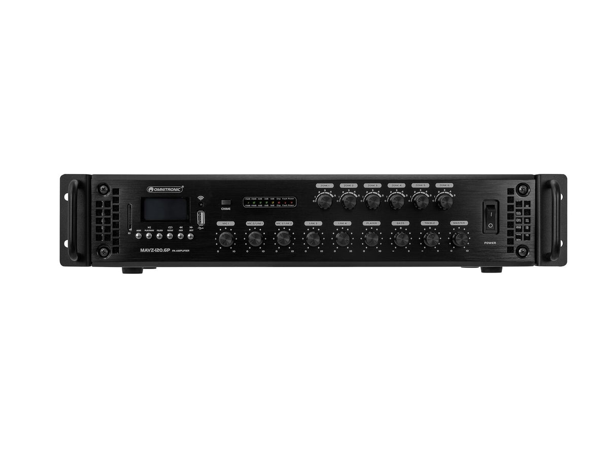 Omnitronic MAVZ-120.6P ELA-Mischverstärker – Ansicht 4