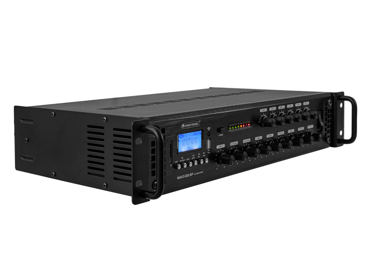 Omnitronic MAVZ-120.6P ELA-Mischverstärker – Ansicht 5