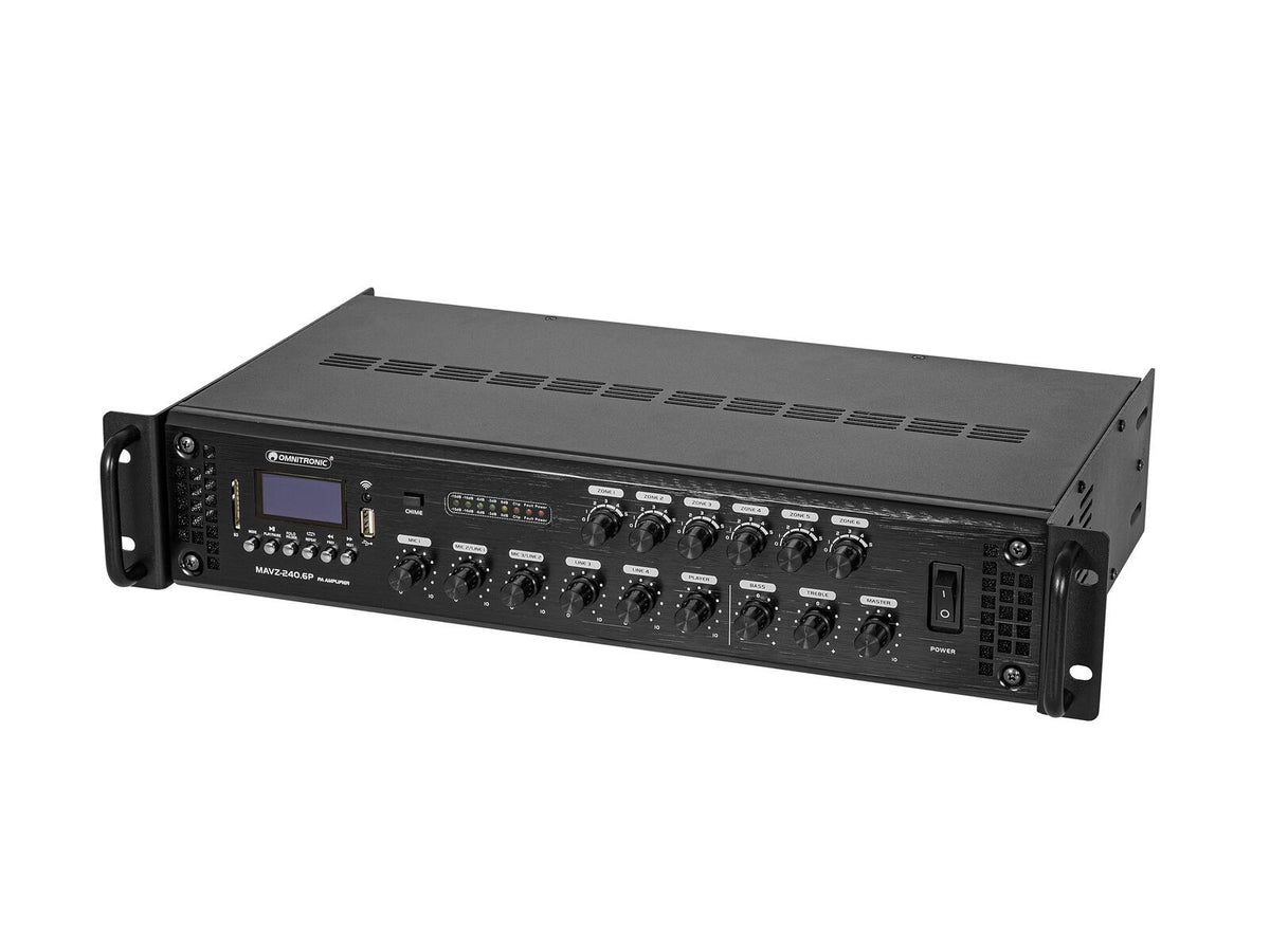 Omnitronic MAVZ-240.6P ELA-Mischverstärker – Ansicht 2