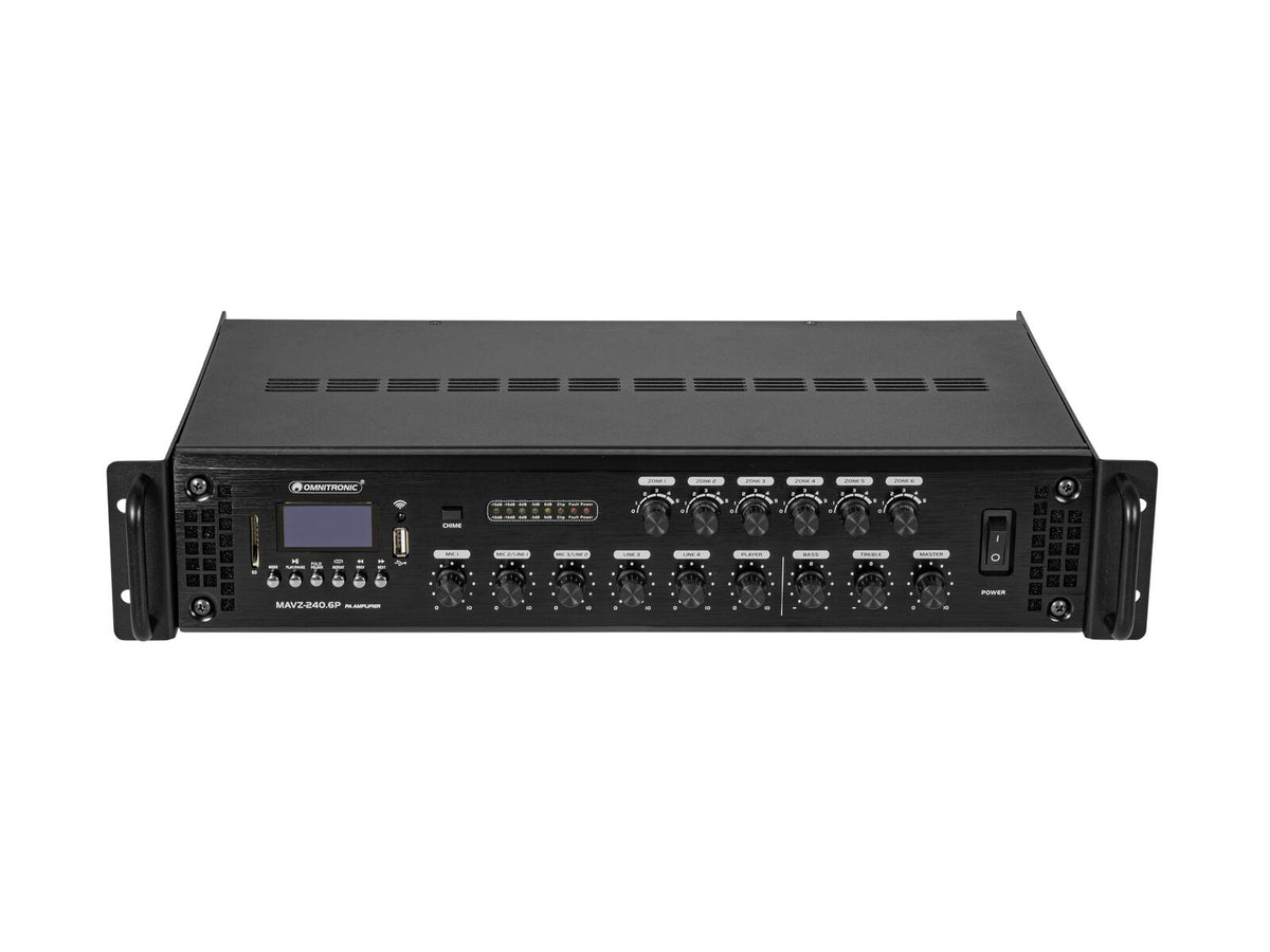 Omnitronic MAVZ-240.6P ELA-Mischverstärker – Ansicht 4