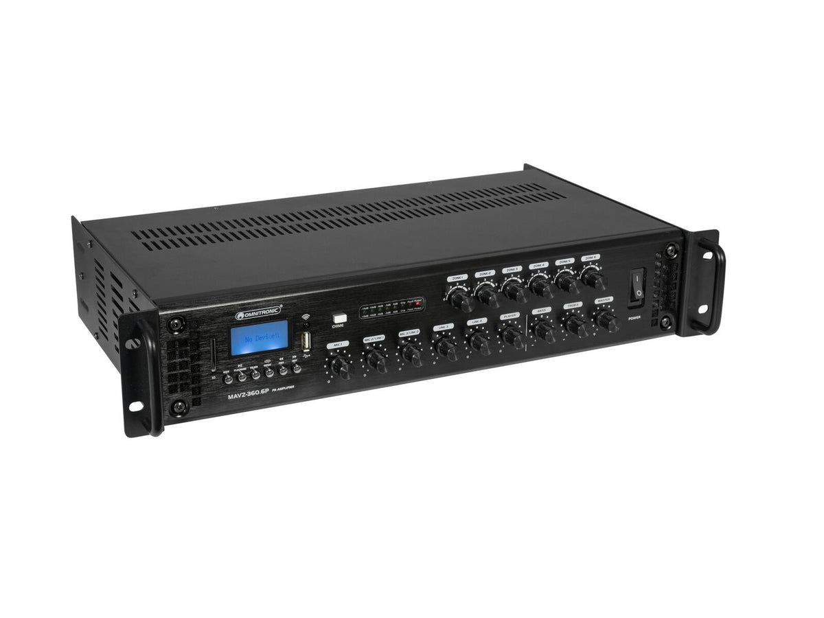 Omnitronic MAVZ-360.6P ELA-Mischverstärker – Ansicht 2