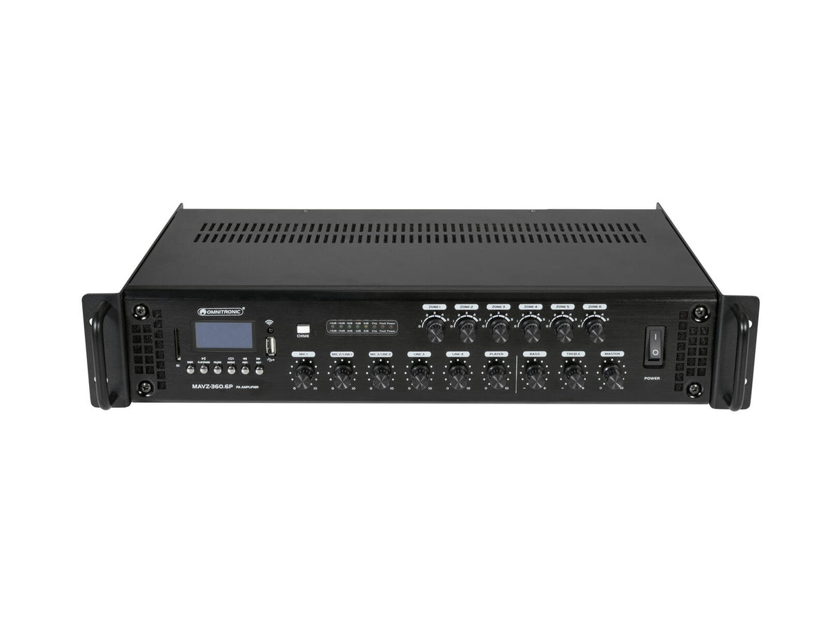Omnitronic MAVZ-360.6P ELA-Mischverstärker – Ansicht 6