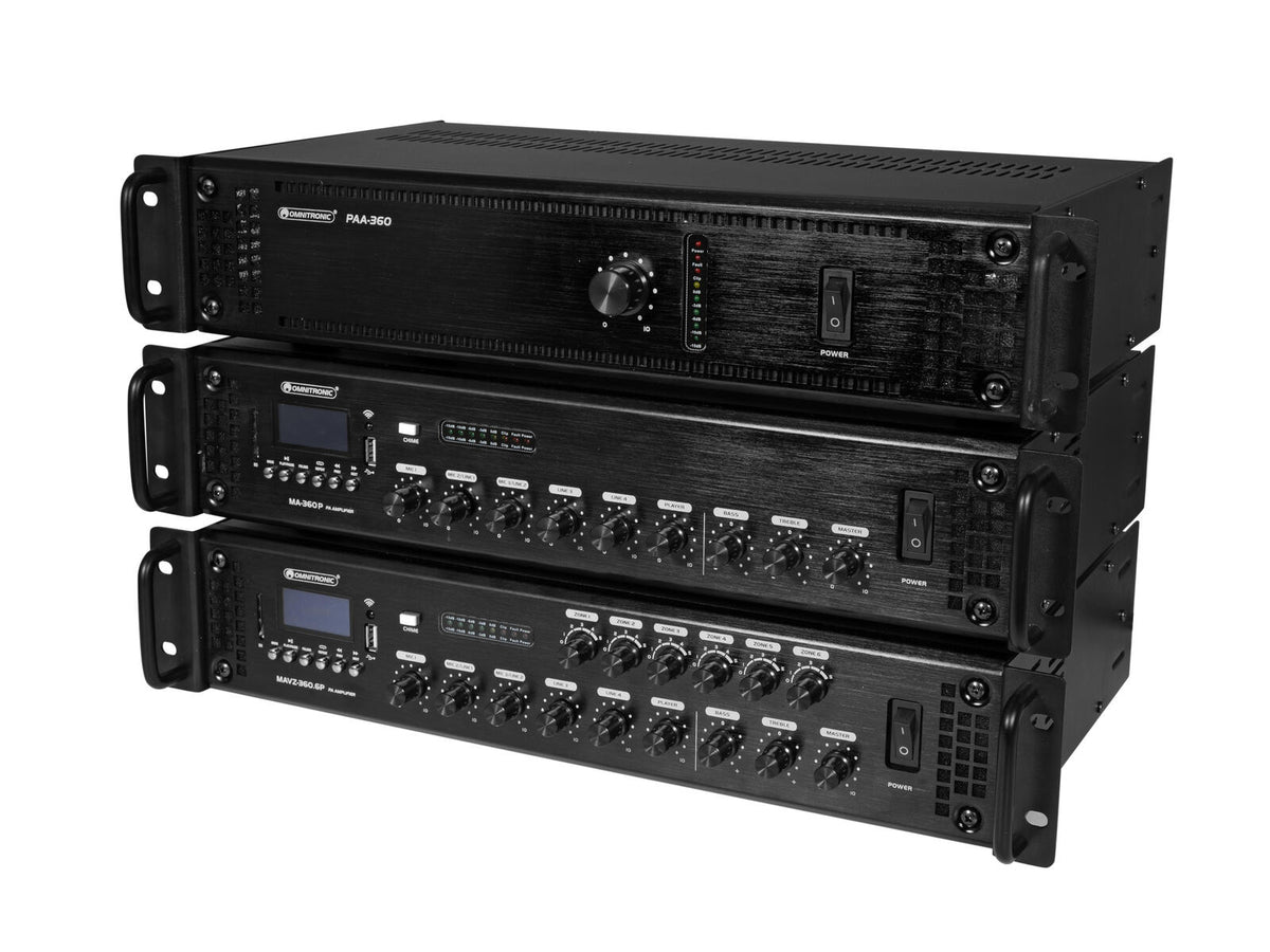 Omnitronic MAVZ-360.6P ELA-Mischverstärker – Ansicht 9