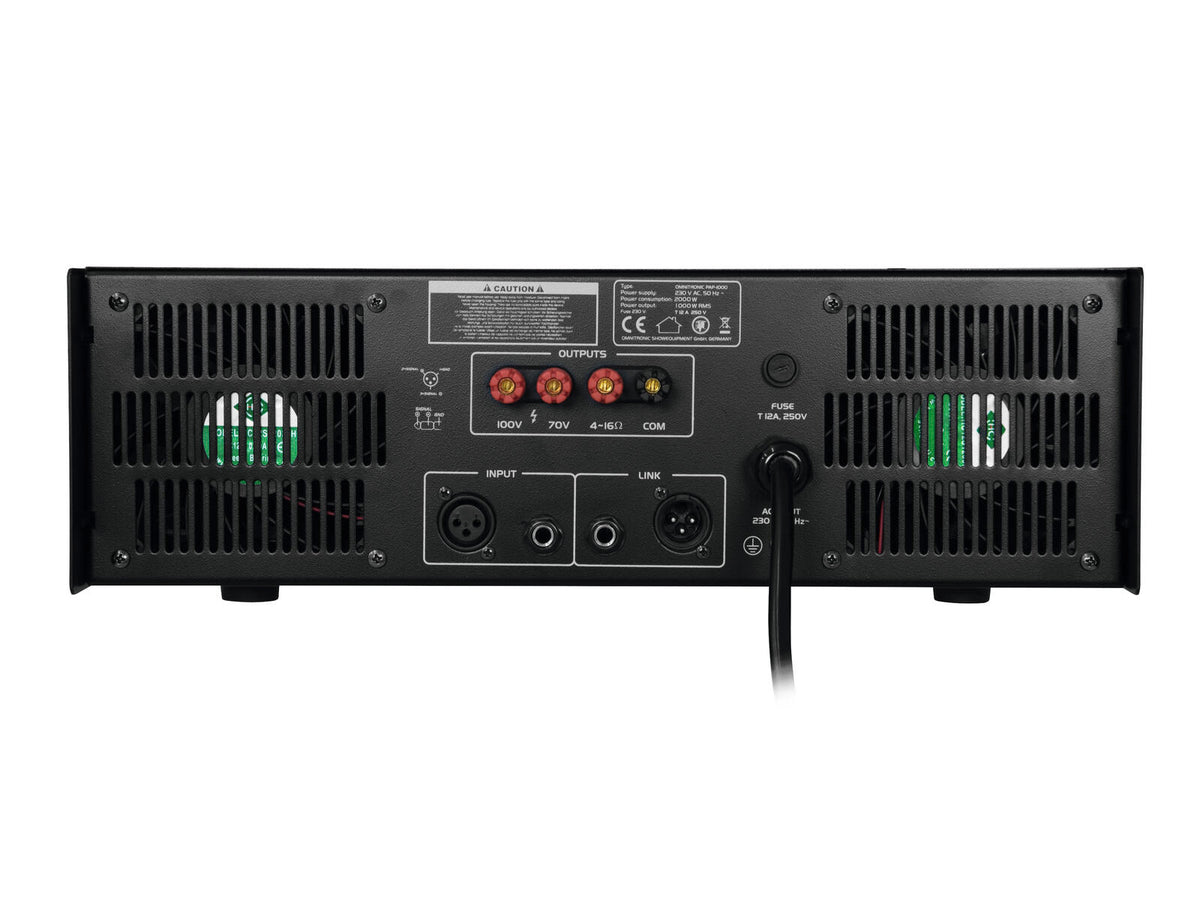 Omnitronic PAP-1000 ELA-Verstärker – Ansicht 3