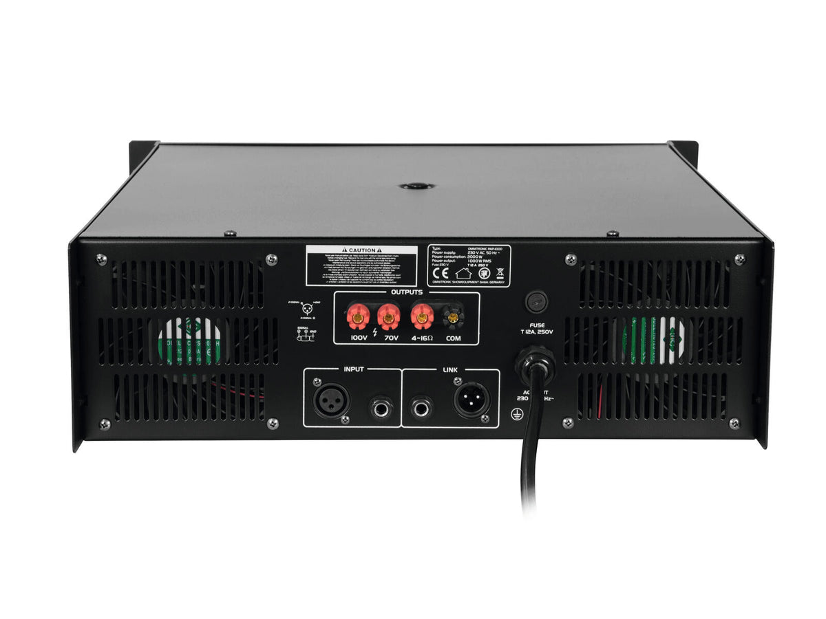 Omnitronic PAP-1000 ELA-Verstärker – Ansicht 4