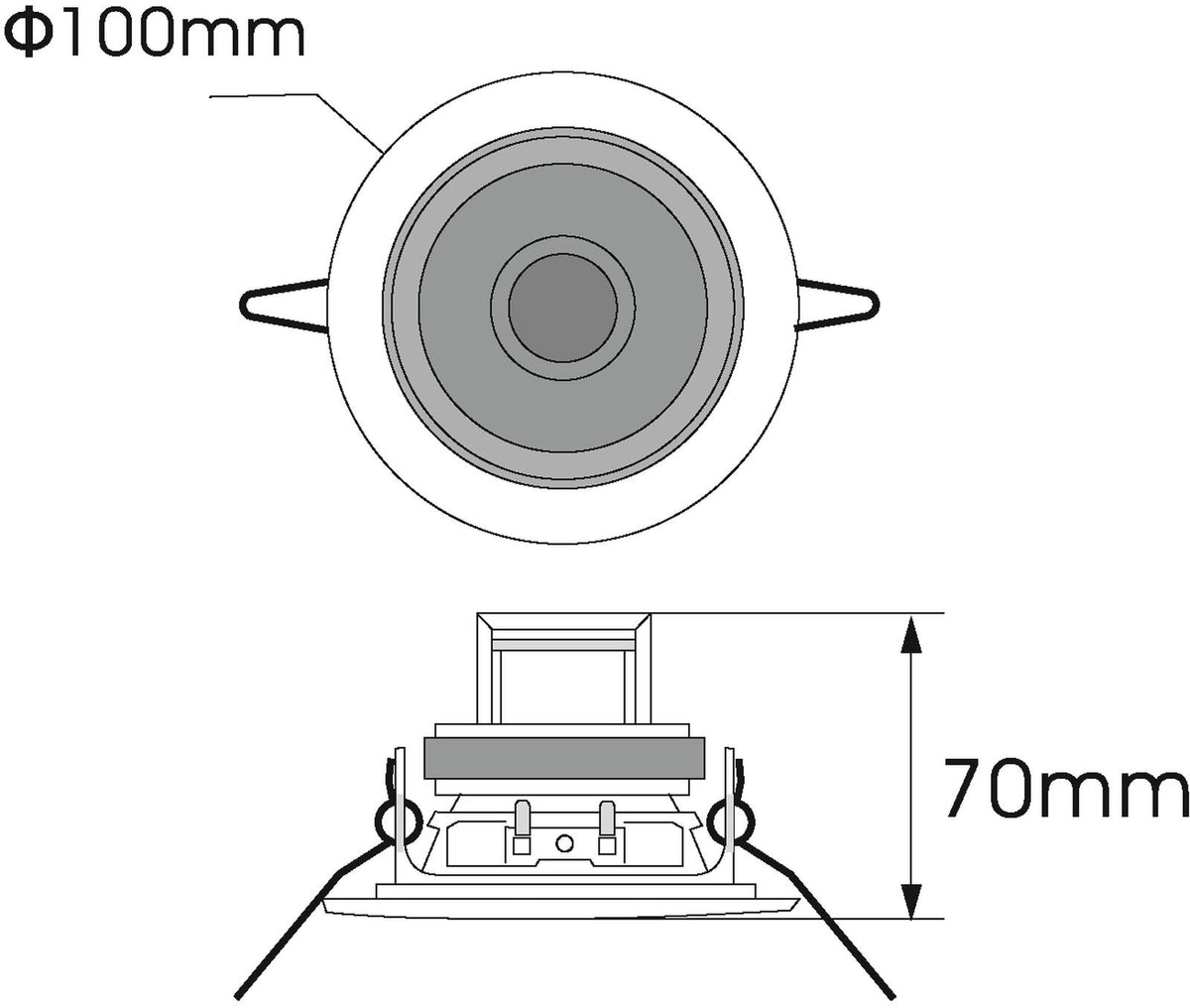 Omnitronic CS-2.5W Deckenlautsprecher ws – Ansicht 4
