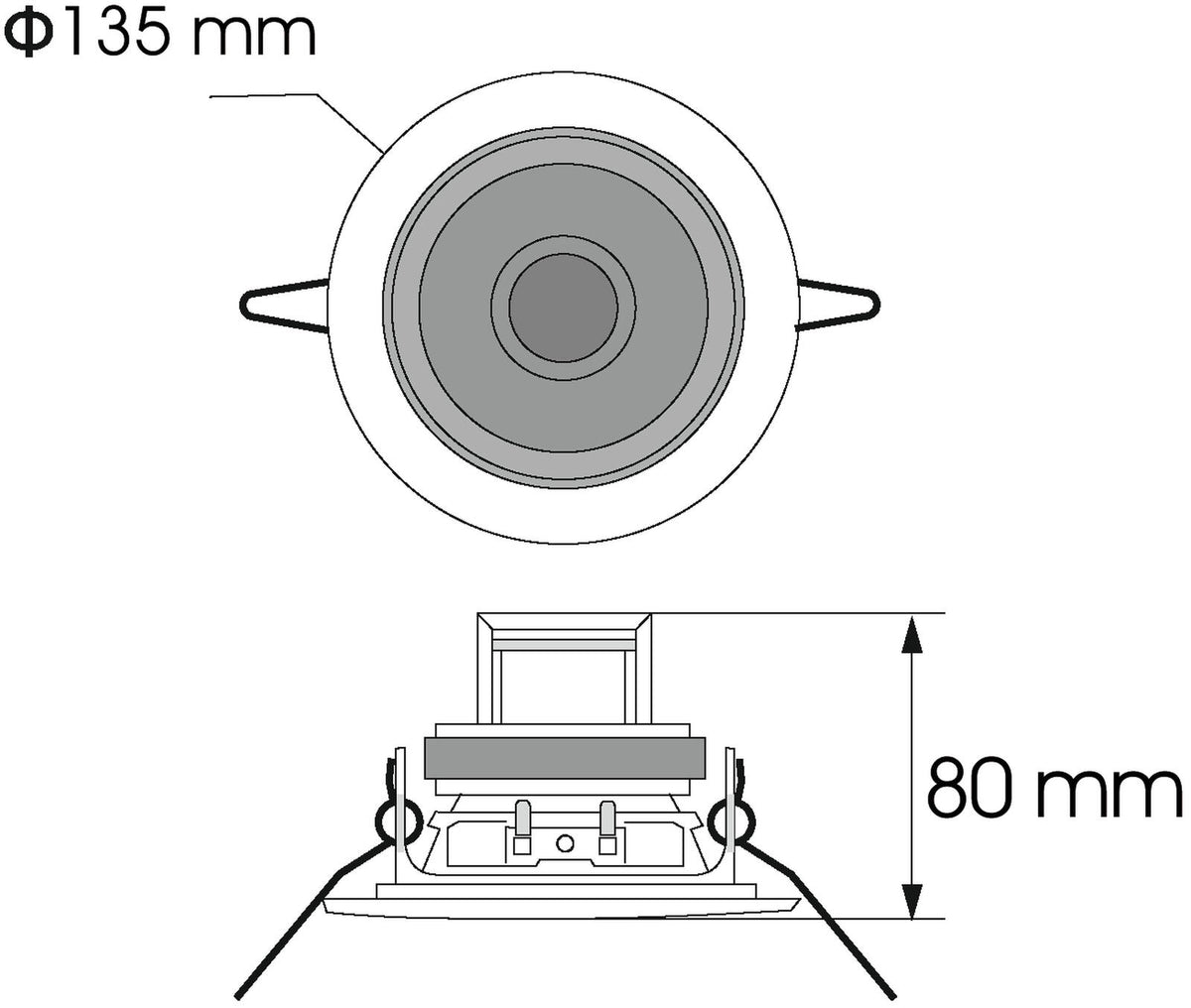 Omnitronic CS-4W Deckenlautsprecher ws – Ansicht 3