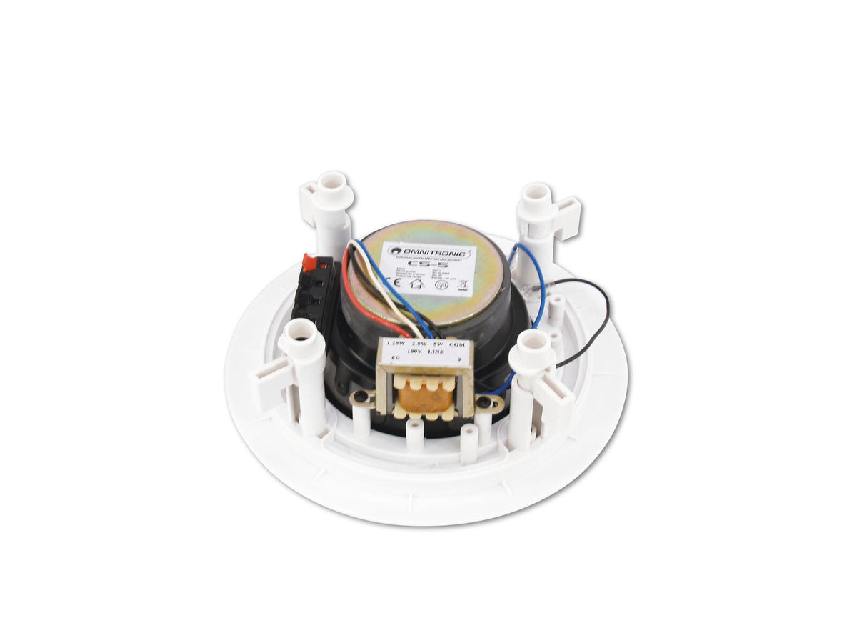 Omnitronic CS-5 Deckenlautsprecher weiß – Ansicht 2