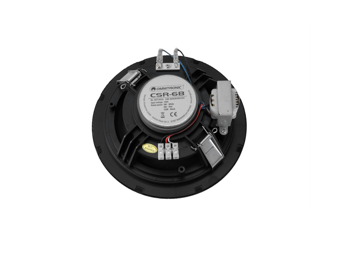 Omnitronic CSR-6B Deckenlautsprecher schwarz – Ansicht 3