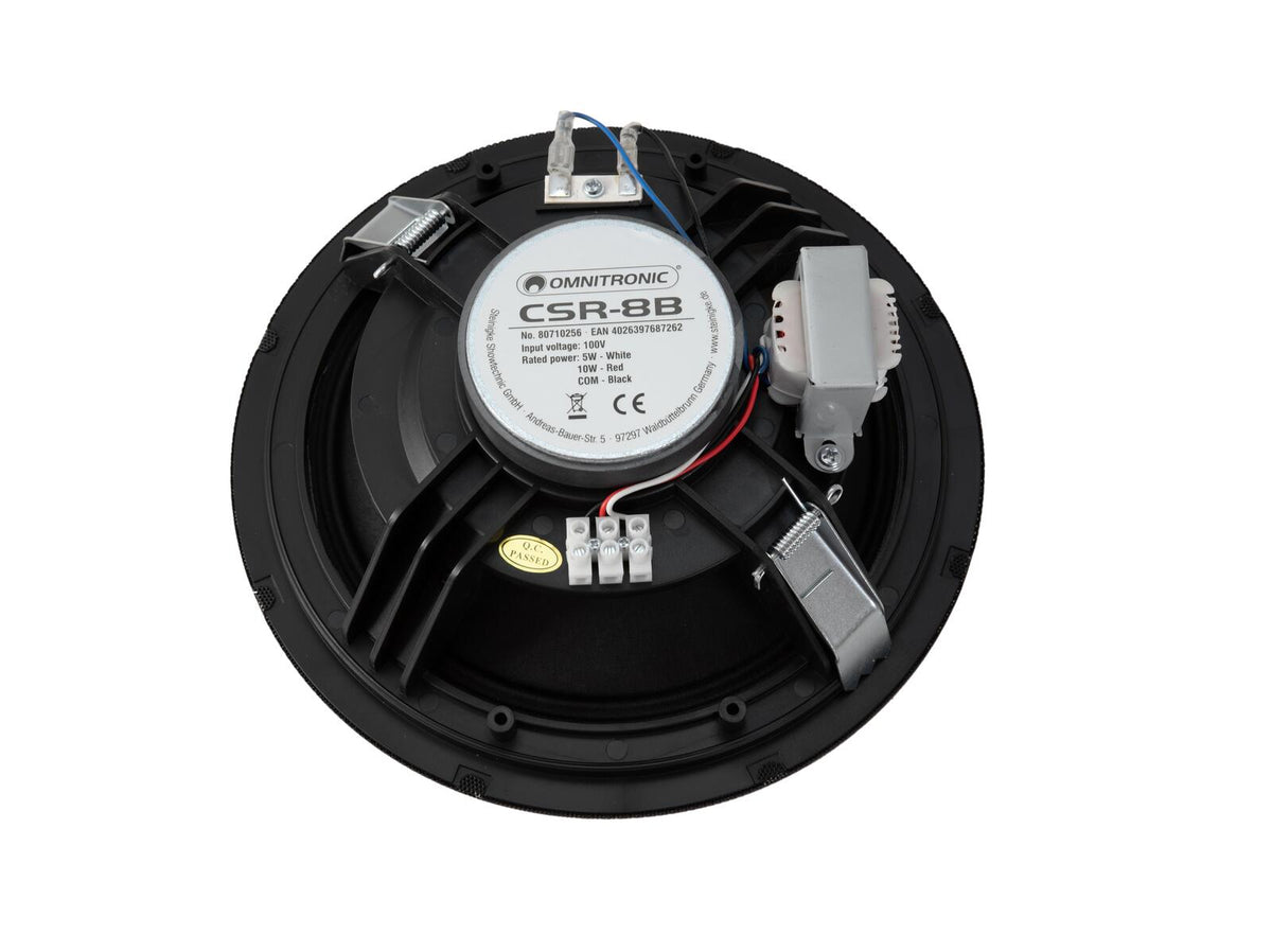 Omnitronic CSR-8B Deckenlautsprecher schwarz – Ansicht 3