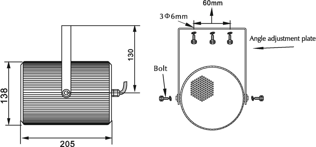 Omnitronic PS-15 Projektorlautsprecher – Ansicht 5
