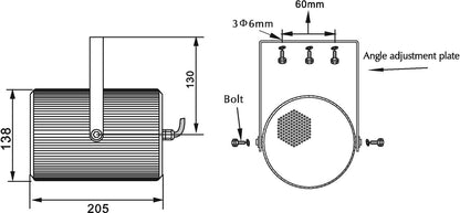 Omnitronic PS-15 Projektorlautsprecher – Ansicht 5