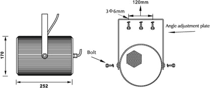 Omnitronic PS-20 Projektorlautsprecher – Ansicht 5