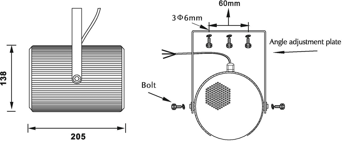 Omnitronic PS-25 Projektorlautsprecher – Ansicht 6