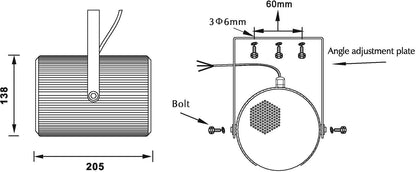 Omnitronic PS-25 Projektorlautsprecher – Ansicht 6