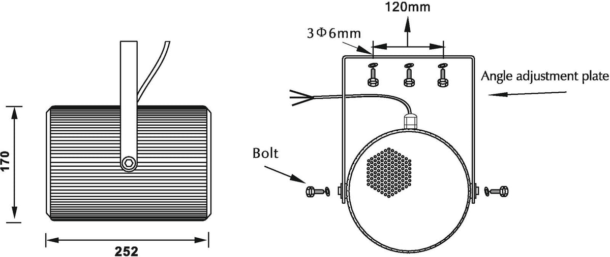 Omnitronic PS-30 Projektorlautsprecher – Ansicht 6