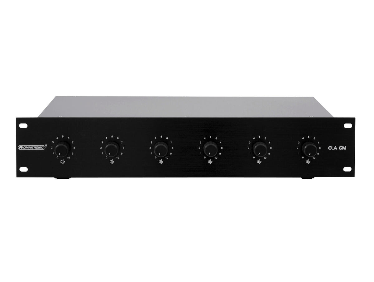 Omnitronic ELA 6M-Zonen LS-Regler 5W sw – Ansicht 6