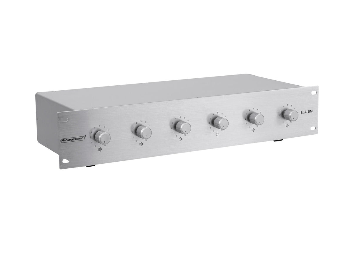 Omnitronic ELA 6M-Zonen LS-Regler 5W sil