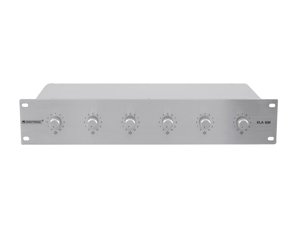 Omnitronic ELA 6M-Zonen LS-Regler 5W sil – Ansicht 2