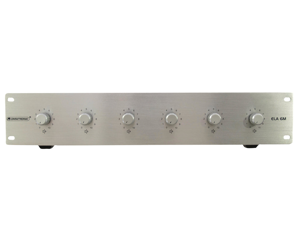 Omnitronic ELA 6M-Zonen LS-Regler 5W sil – Ansicht 5