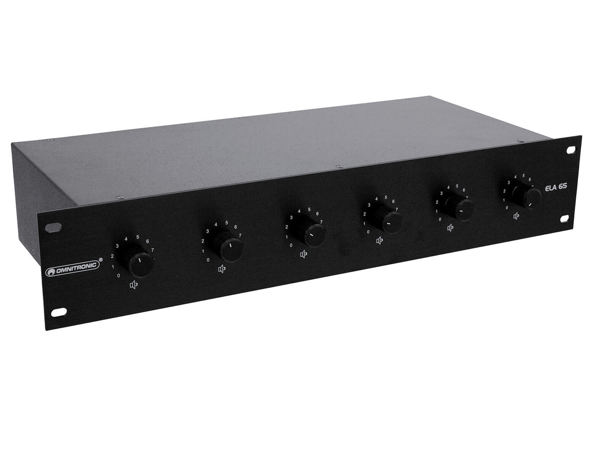 Omnitronic ELA 6S-Zonen LS-Regler 20W sw – Ansicht 2