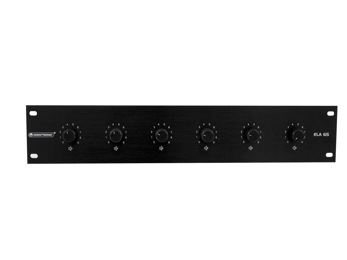 Omnitronic ELA 6S-Zonen LS-Regler 20W sw – Ansicht 4