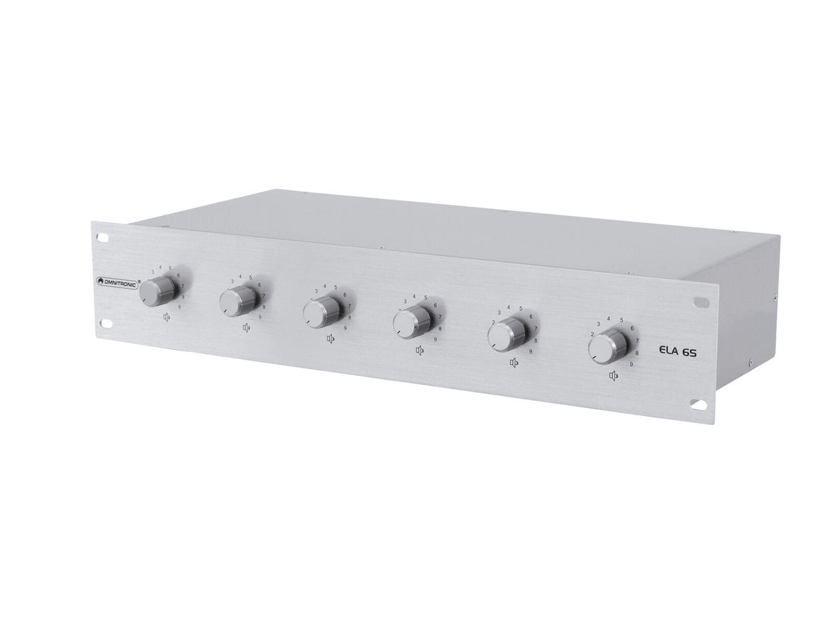 Omnitronic ELA 6S-Zonen LS-Regler 45W sil