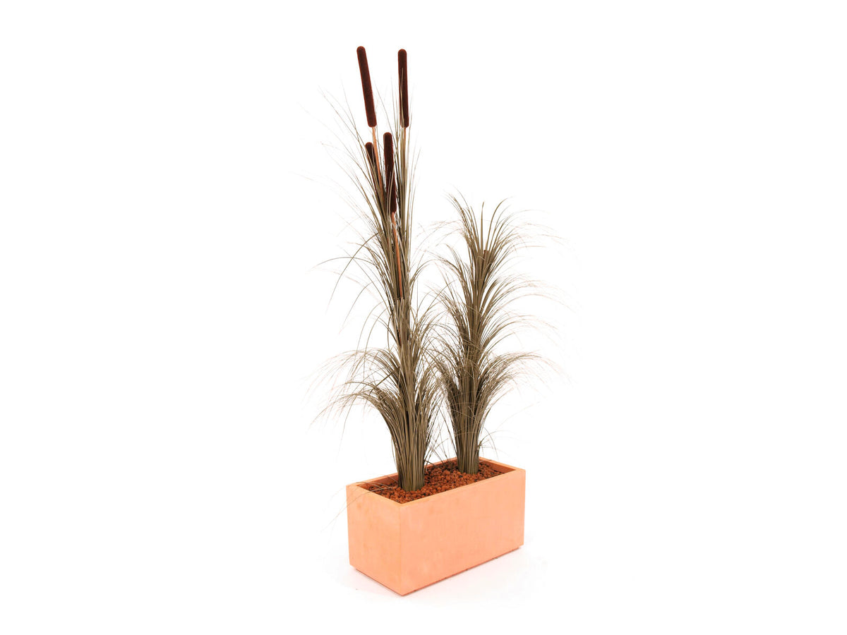 Europalms Schilfgras, künstlich, khaki, 127cm – Ansicht 3