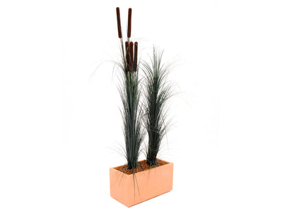 Europalms Schilfgras mit Kolben, künstlich, dunkelgrün, 152cm – Ansicht 3