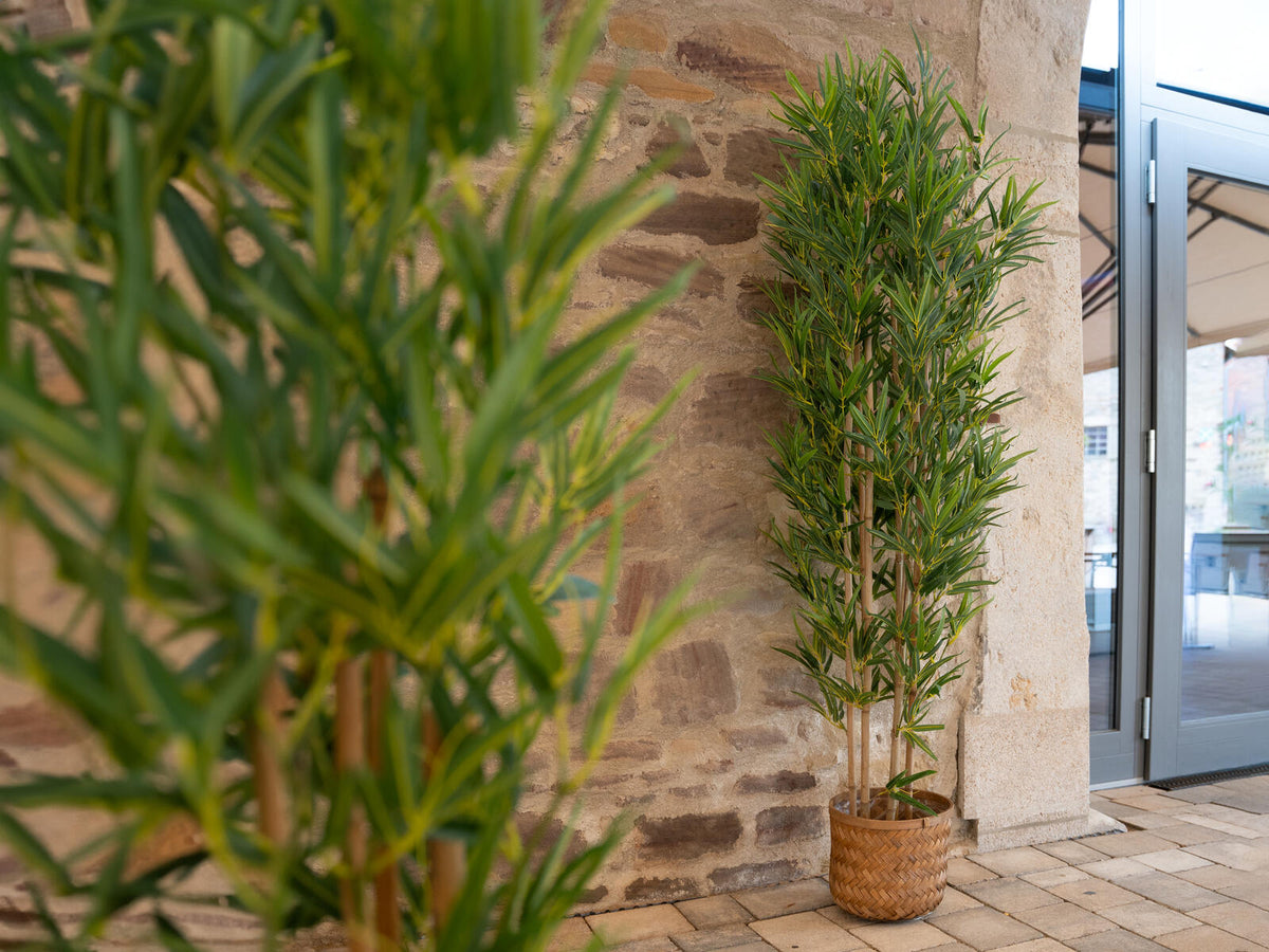 Europalms Bambus deluxe, Kunstpflanze, 120cm – Ansicht 5