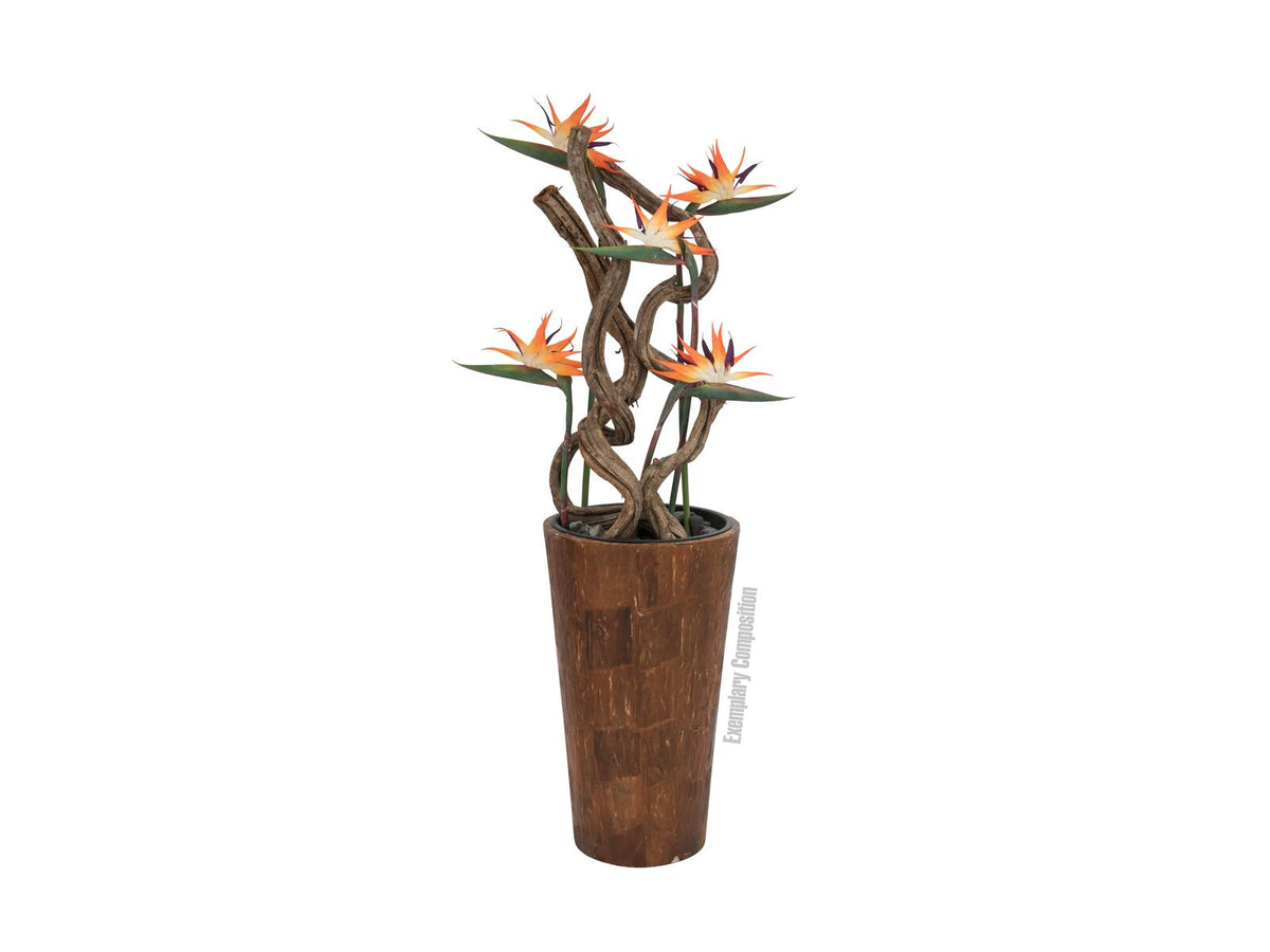 Europalms Paradiesvogel-Blume, Kunstpflanze, orange, 95cm – Ansicht 3