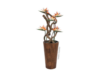 Europalms Paradiesvogel-Blume, Kunstpflanze, orange, 95cm – Ansicht 3