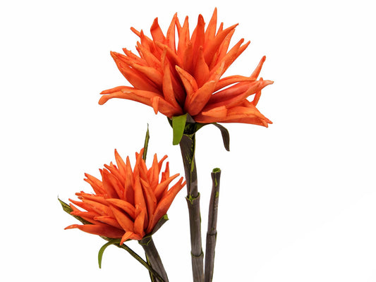 Europalms Dahlie (EVA), Kunstpflanze, orange, 100cm – Ansicht 2