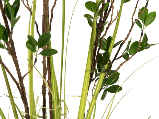 Europalms Immergrünstrauch mit Gras, Kunstpflanze, 120 cm – Ansicht 2