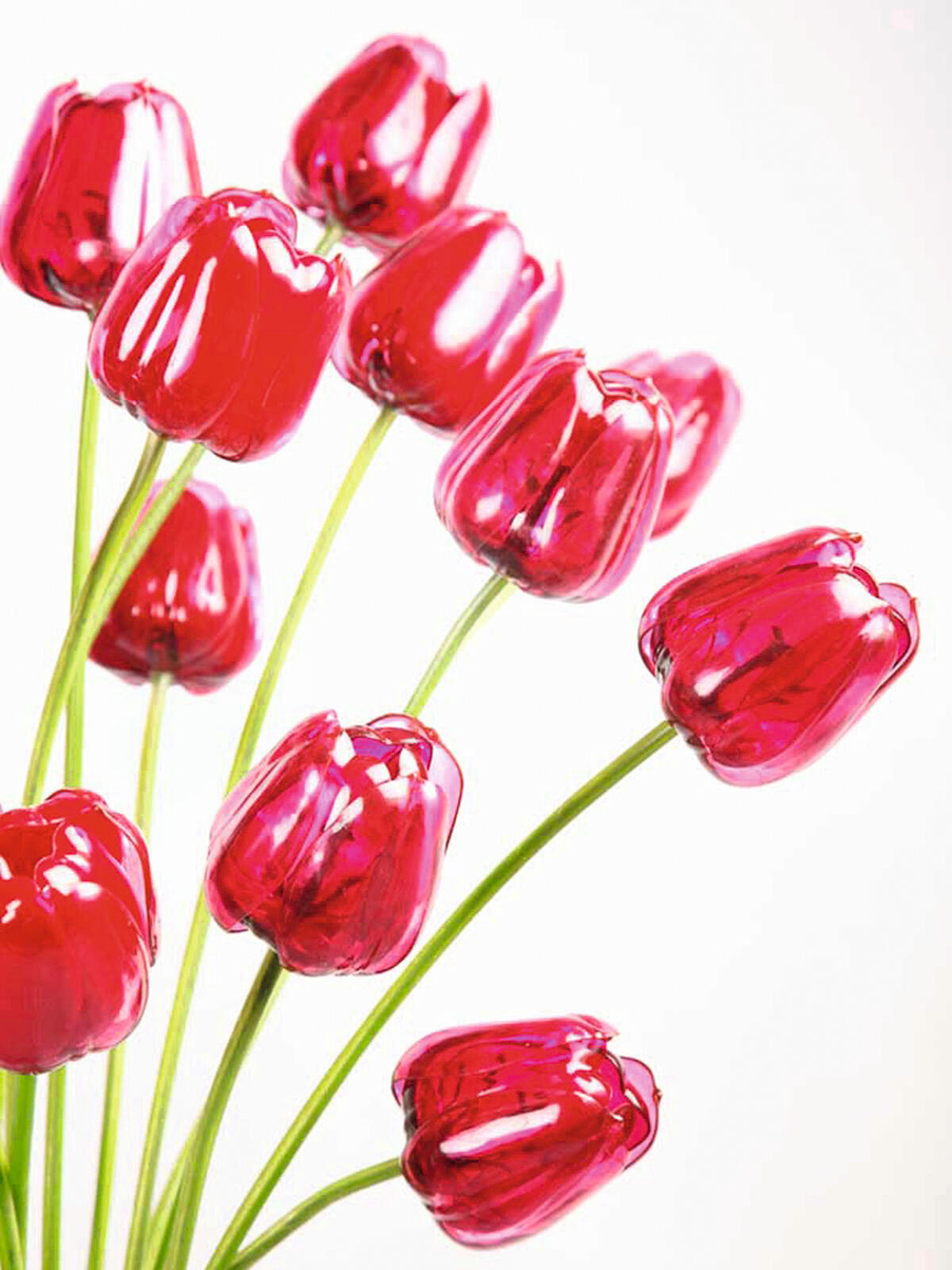 Europalms Kristalltulpe, Kunstblume, rot, 61cm 12x – Ansicht 5