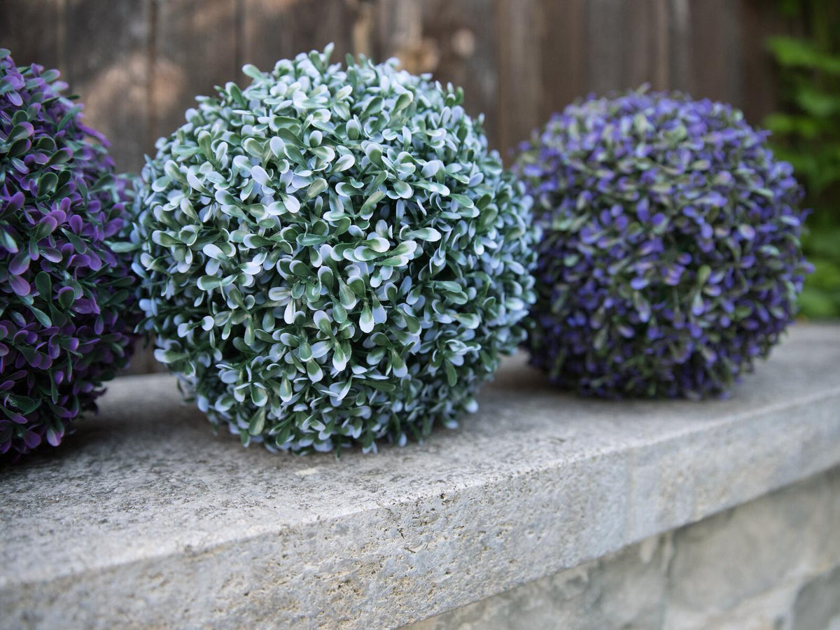 Europalms Graskugel, künstlich, blau, 22cm – Ansicht 3