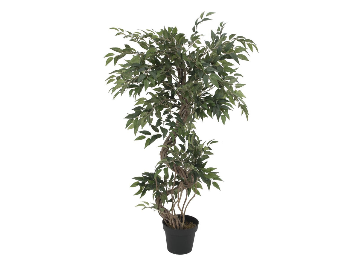 Europalms Ficus Multi Spiralstamm, Kunstpflanze, 130cm