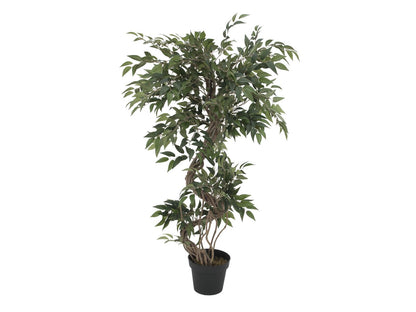 Europalms Ficus Multi Spiralstamm, Kunstpflanze, 130cm