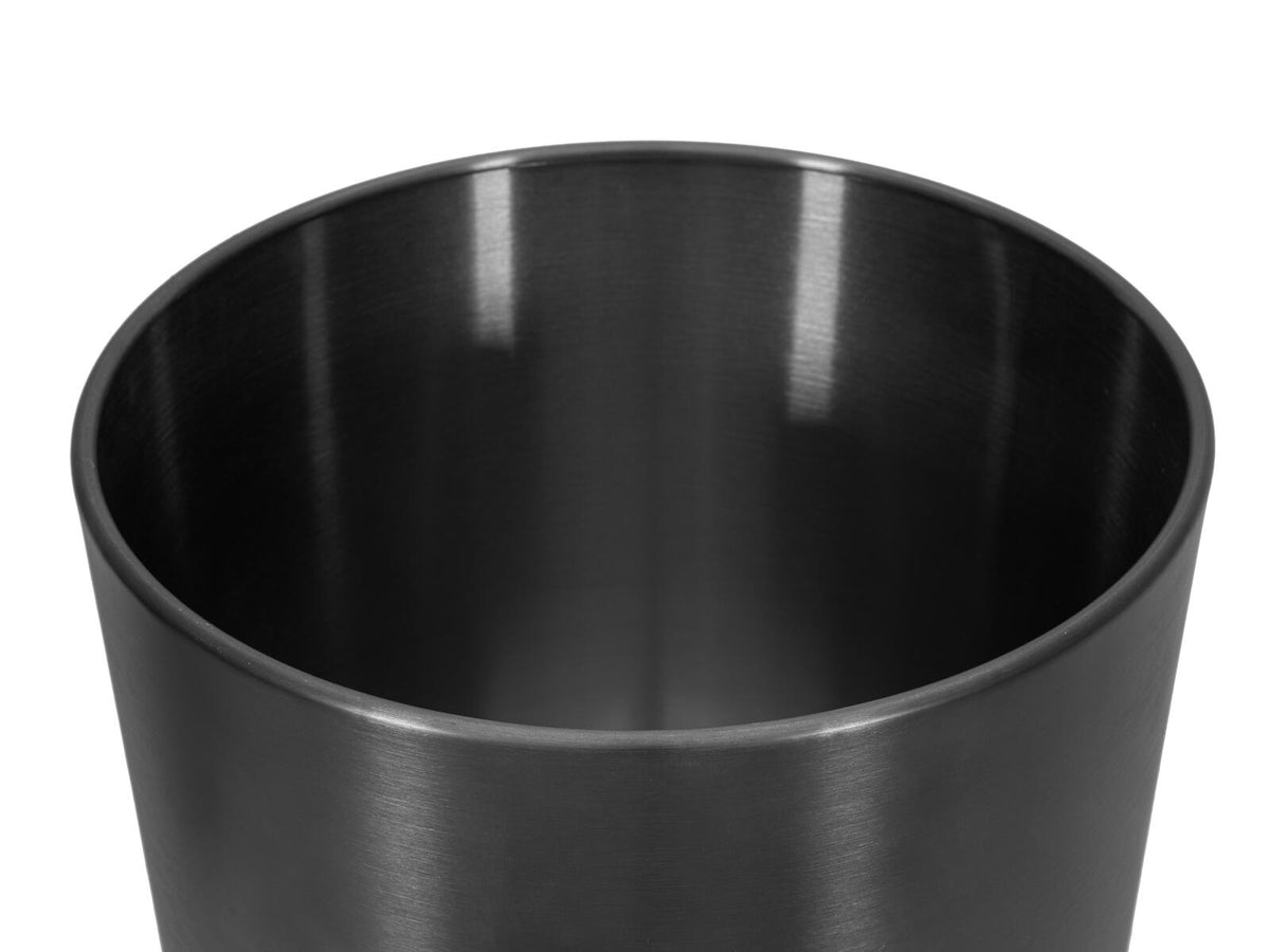 Europalms STEELECHT-35 Nova, Edelstahlübertopf, anthrazit, Ø35cm – Ansicht 3