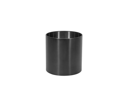 Europalms STEELECHT-40 Nova, Edelstahlübertopf, anthrazit, Ø40cm